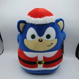 2024 Squishmallows 12" SONIC SANTA Plush Hat Suit New w. Tags